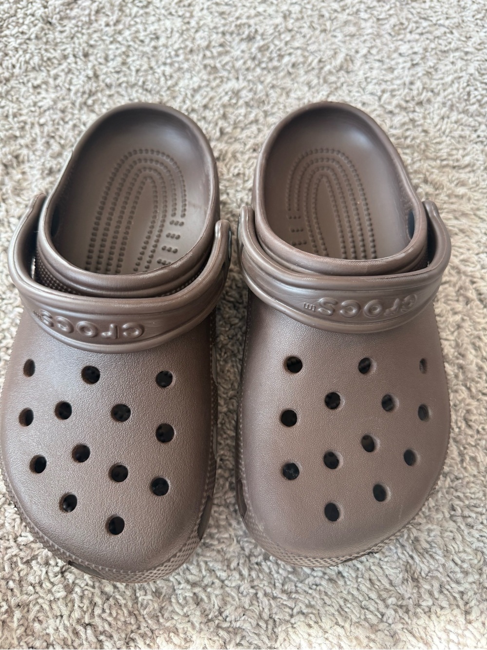 Crocs Brown, Sz Men’s 5/Women’s 7